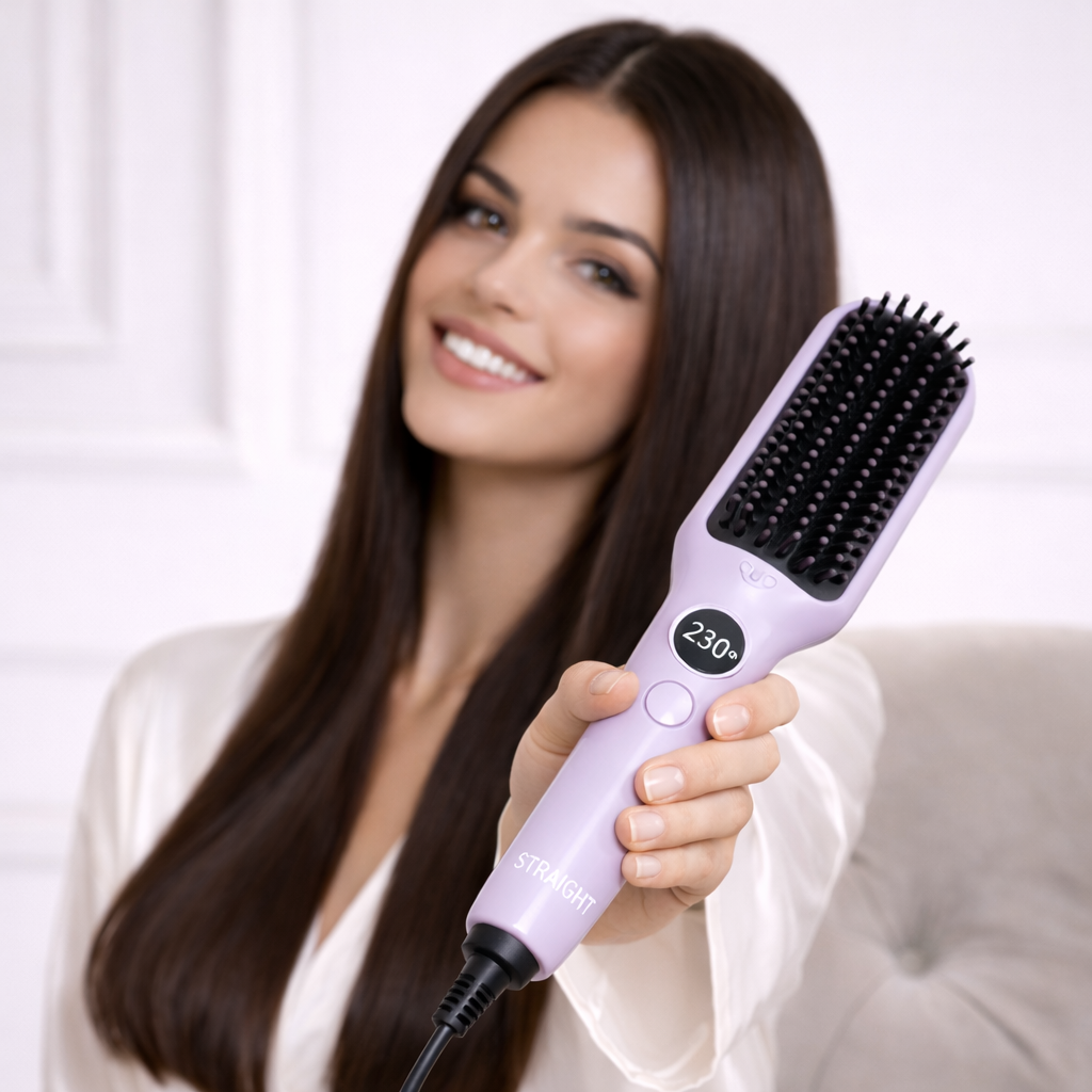 Edeloria AstraStraight™ – Negatif İyonlu Elektrikli Saç Düzleştirici Tarak