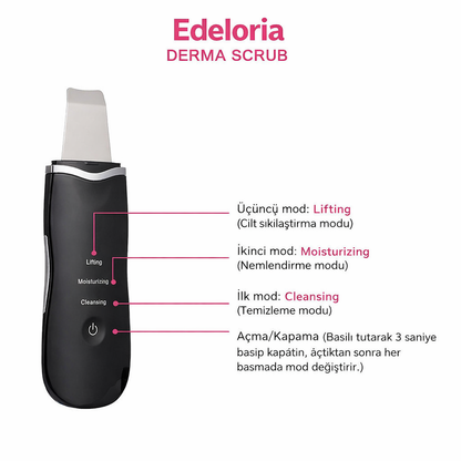 Edeloria DermaScrub™ – Titreşimli Derin Yüz Temizleme Cihazı