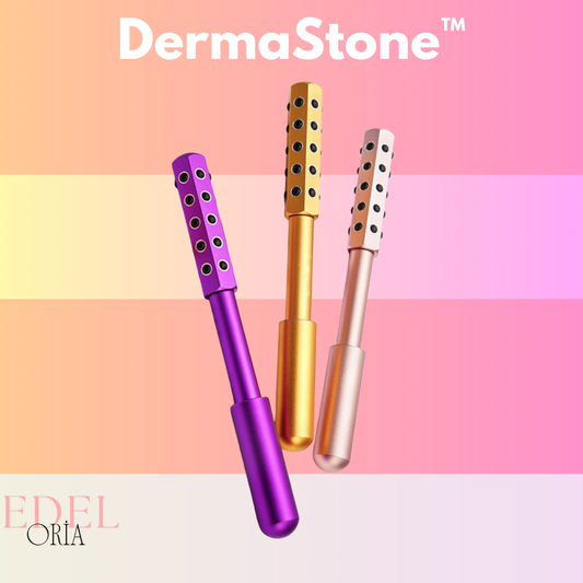 Edeloria DermaStone™ – Germanium Taşlı Yüz ve Vücut Masaj Aleti