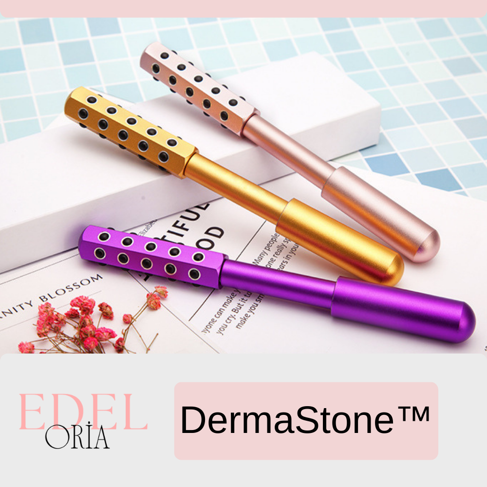 Edeloria DermaStone™ – Germanium Taşlı Yüz ve Vücut Masaj Aleti