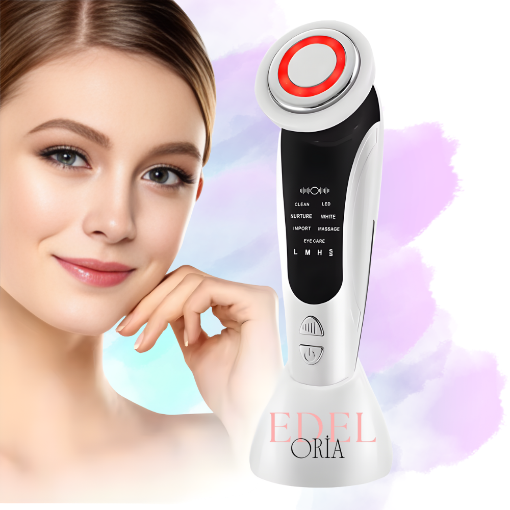 Edeloria DermaPulse™ – 7'si 1 Arada EMS LED Yüz Bakım Cihazı