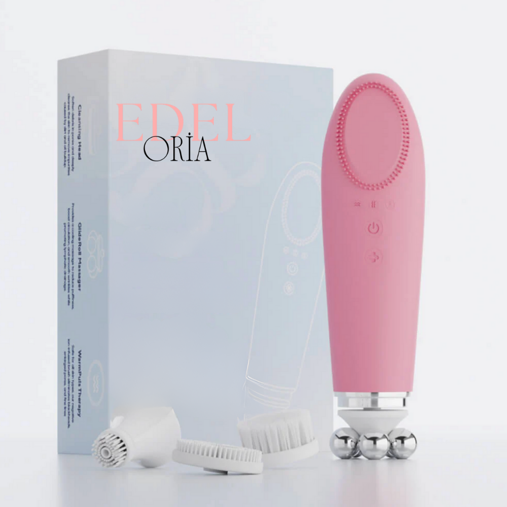 Edeloria DermaClean™ – Profesyonel 4'ü 1 Arada Yüz Temizleme Cihazı