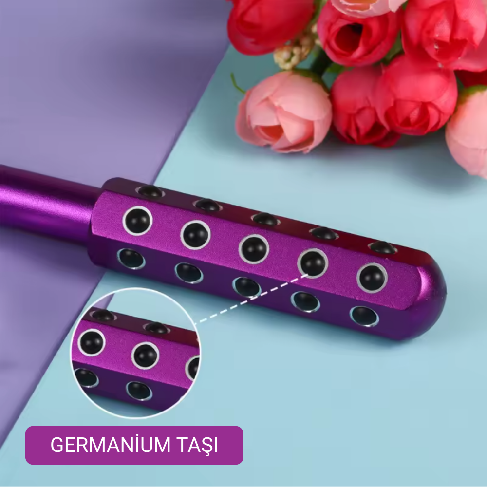 Edeloria DermaStone™ – Germanium Taşlı Yüz ve Vücut Masaj Aleti